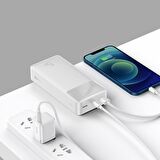 Baseus Bipo W 15 W 30000 mAh Hızlı Şarj Powerbank Beyaz 