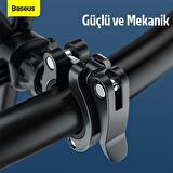 Baseus Quick to take 360 Derece Dönebilen Bisiklet ve Motosiklet Telefon Tutucu SİYAH