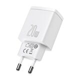 Baseus USB 20 Watt Hızlı Şarj Aleti Beyaz