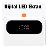Baseus 10000 mAh Hızlı Şarj Powerbank Beyaz 