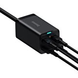 Baseus GaN3 Pro Hızlı Şarj Aleti Siyah