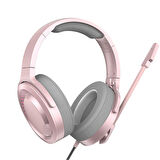 Baseus GAMO D05 Immersive Virtual 3D Işıklı pc Gaming Oyuncu Kulaklığı (Pembe)