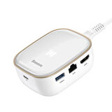 Baseus 6in1 USB Type C Çok Fonksiyonlu HUB, B 3.0,RJ45,HDMI,SD,micro SD)  60W