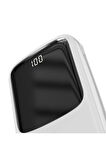 Baseus Qpow Lightning Kablolu Beyaz 10000 mAh Powerbank Teşhir
