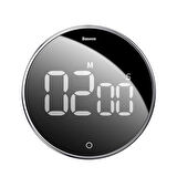 Baseus Heyo Rotation Countdown/Manyetik Dijital Zamanlayıcı Çalar Saat - Siyah
