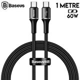 Baseus Halo Data Usb-c - Type-c 1 Metre 60W Şarj Data Kablosu 