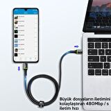 Baseus Halo Data Usb-c - Type-c 1 Metre 60W Şarj Data Kablosu 
