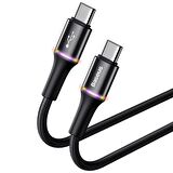 Baseus Halo Data Usb-c - Type-c 1 Metre 60W Şarj Data Kablosu 
