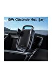 Baseus Aurora Electric QC 3.0 Kablosuz Şarj Araç Tutucu WXHW02-01