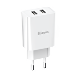Baseus Speed Mini Dual Lightning 10.5 Watt Hızlı Şarj Aleti Beyaz