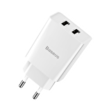 Baseus Speed Mini Dual Lightning 10.5 Watt Hızlı Şarj Aleti Beyaz