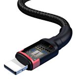 Baseus Cafule 2in1 1.2 Metre Type-C Lightning Kablo Kırmızı