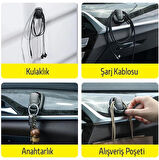  Baseus Beetle Vehicle Hook Çok Amaçlı Araç Askısı ve Eşya Tutucu