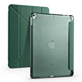 Apple iPad 10.2 (8.Nesil) Uyumlu Kalemlikli Premium Standlı Katlanabilir Uyku Modu Özellikli Tablet Kılıfı