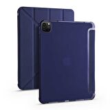 Apple iPad Pro 11 2020 (2.Nesil) Uyumlu Kalemlikli Premium Standlı Katlanabilir Uyku Modu Özellikli Tablet Kılıfı