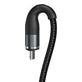 Baseus Zinc Magnetic 2.1A 100 cm Micro USB Kablo Siyah