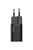 Baseus CCSUP-B01 Type-C 20 Watt Hızlı Şarj Aleti Siyah