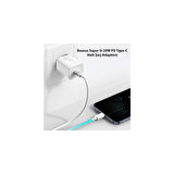 Baseus Super Si 20W Pd Type-C Girişli Akım Kontrollü Baseus Hızlı Şarj Adaptörü HBCV000020KS6D