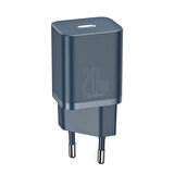 Baseus Super Si Type-C 20 Watt Hızlı Şarj Aleti Mavi