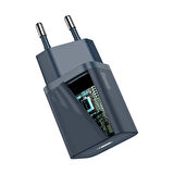Baseus Super Si Type-C 20 Watt Hızlı Şarj Aleti Mavi