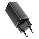 Baseus GaN2 Type-C 65 Watt Hızlı Şarj Aleti Siyah