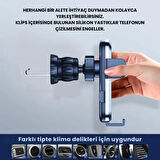 Coofbe Klipsli Sarsılmaz Airwent Araç Havalandırma Telefon Tutucu Araç İçi Telefon Tutucu 