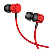 Baseus H04 Encok Kablolu Kulakiçi Kulaklık Kırmızı