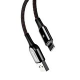 Baseus X-Type 2.4A Lightning 1 Metre Şarj Kablosu Siyah