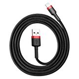 Baseus Cafule 2.4 A Lightning 1 Metre Şarj Kablosu Kırmızı