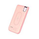 Baseus Thin 10.000 mAh Kablosuz Şarjlı Powerbank Pembe