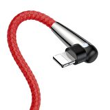 Baseus Sharp Bird 2.4A Lightning 1 Metre Şarj Kablosu Kırmızı