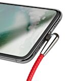 Baseus Sharp Bird 2.4A Lightning 1 Metre Şarj Kablosu Kırmızı