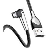 Baseus Sharp Bird 2A Micro USB 2 Metre Şarj Kablosu Siyah
