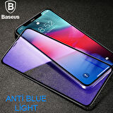 Baseus İphone 11 Pro- X-Xs 0.3mm Rigid Edge Anti Blue Light Kırılmaz Cam Koruyucu