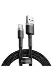 Cafule Usb Type-c 3.0a Halat Hızlı Şarj Kablosu 50cm