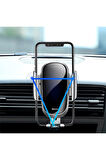 Suyl-wl0 Future Gravity Metal Araç Telefon Tutucu-gümüş