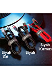 Cafule Micro Usb 0.50 Kısa 2.4a Hızlı Şarj Halat Usb Kablo - Siyah,gri