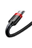 Baseus Cafule 2.4A Micro USB 50cm Şarj Kablosu Siyah
