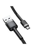 Baseus Cafule 2.4A Micro USB 1 Metre Şarj Kablosu Gri