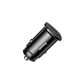Baseus Square Metal 30W Hızlı Araç Şarj Cihazı Siyah