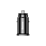 Baseus Square Metal 30W Hızlı Araç Şarj Cihazı Siyah
