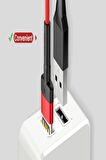 Baseus Cafule 2.4 A Lightning 1 Metre Şarj Kablosu Kırmızı