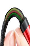 Baseus Cafule 2.4 A Lightning 1 Metre Şarj Kablosu Kırmızı