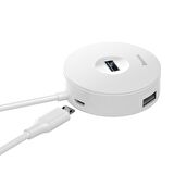Baseus Round Box USB Hub Beyaz