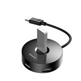 Baseus Round Box Type-C Hub Siyah