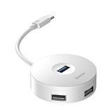 Baseus Round Box Type-C Hub Beyaz