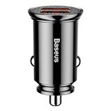 Baseus Circular 30W QC3.0 Dual Hızlı Araç Şarjı Siyah