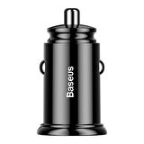 Baseus Circular 30W QC3.0 Dual Hızlı Araç Şarjı Siyah