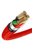 Baseus Halo 1.5A Lightning 2 Metre Şarj Kablosu Kırmızı