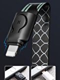 Baseus Çok Fonksiyonlu iPhone Uyumlu Lightning 85 cm Powerbank Şarj Kablosu 7-8,XS,XR